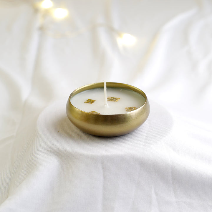 Brass Urli Candle