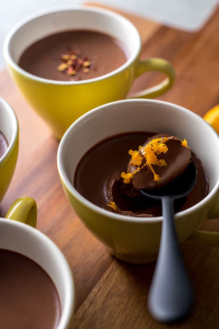 Dark Chocolate Masala Orange Mousse