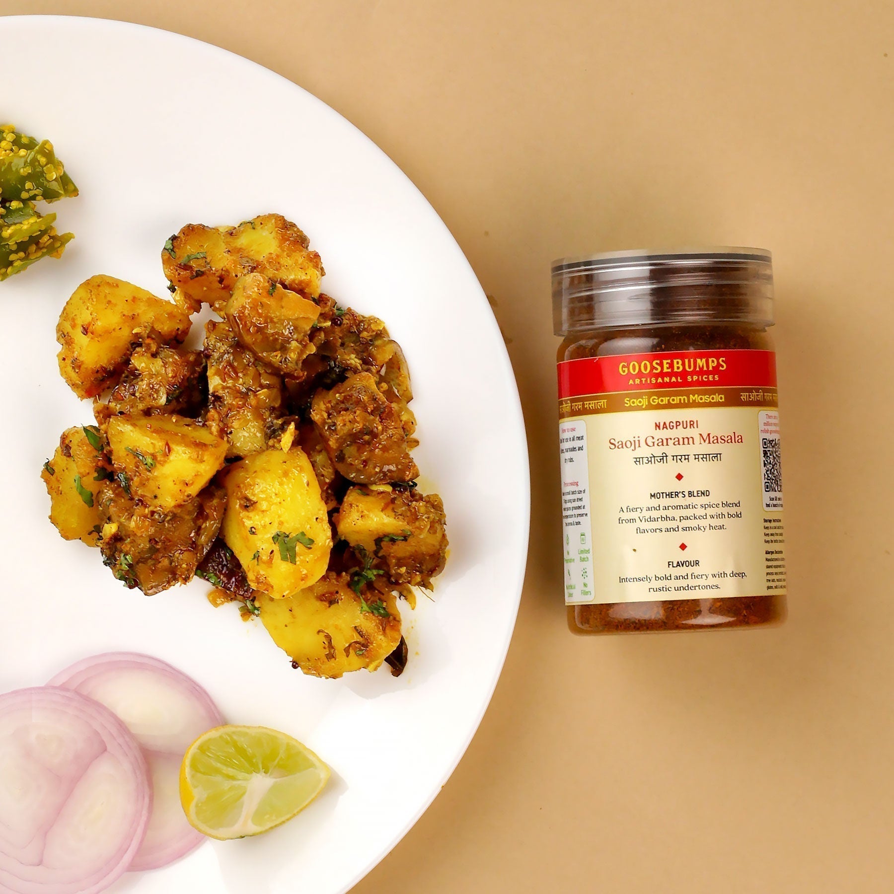 Saoji style Wangya Batata bhaji