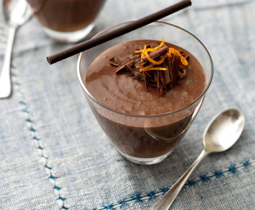 Dark Chocolate Masala Orange Mousse