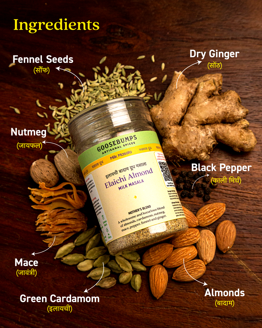Elaichi Almond Milk (Doodh) masala