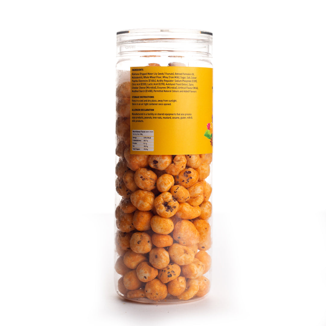 white cheddar cheese popped water lily seeds Cheddar Cheese Flavoured Makhana – Goosebumps Store