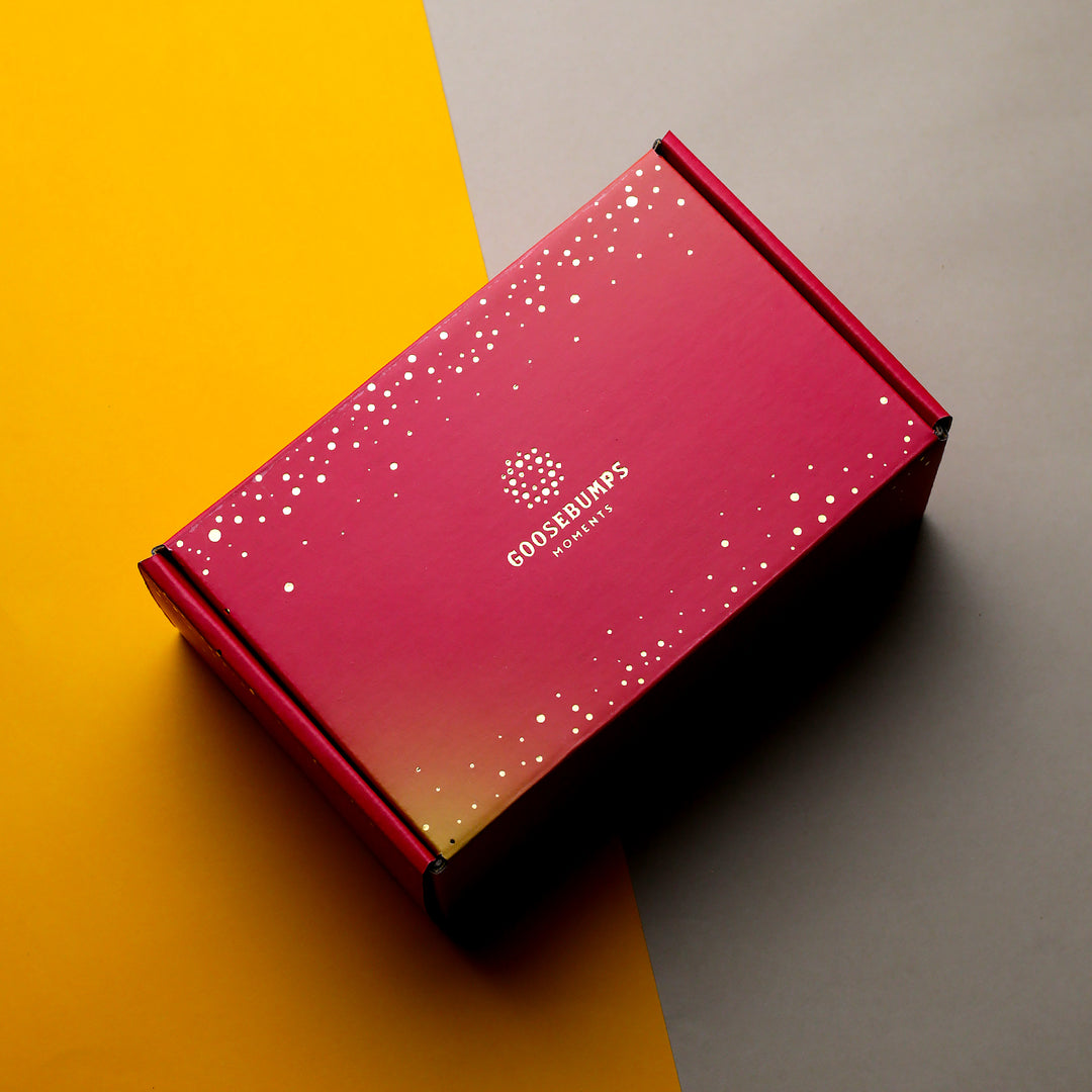 Eco Gift Box Of Nuts fruits and Choco Dragees-305GMs