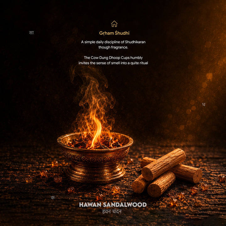 Hawan Cow Dung Dhoop Cups