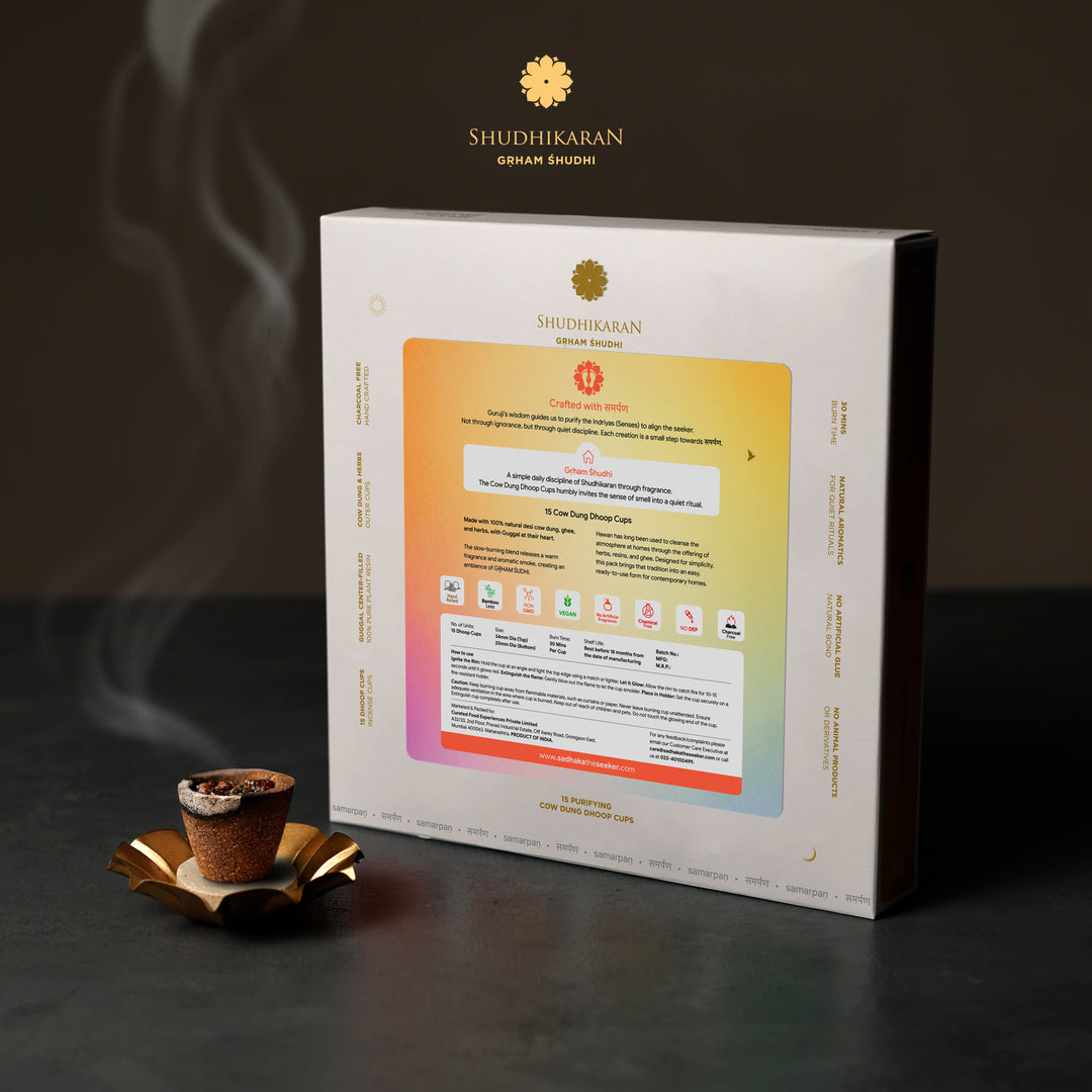 Kesar Kasturi Cow Dung Dhoop Cups