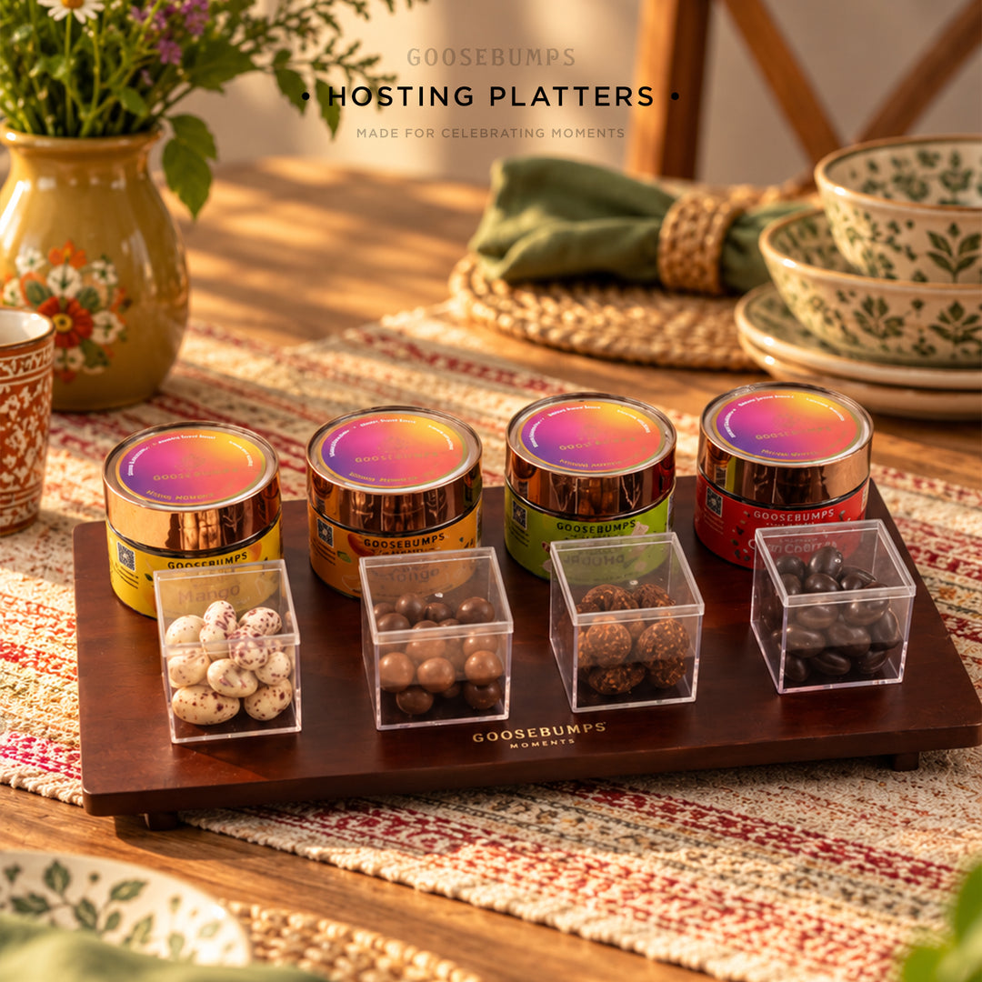 Hosting Platter of Masala Fruits & Choco Dragees - 800GMs