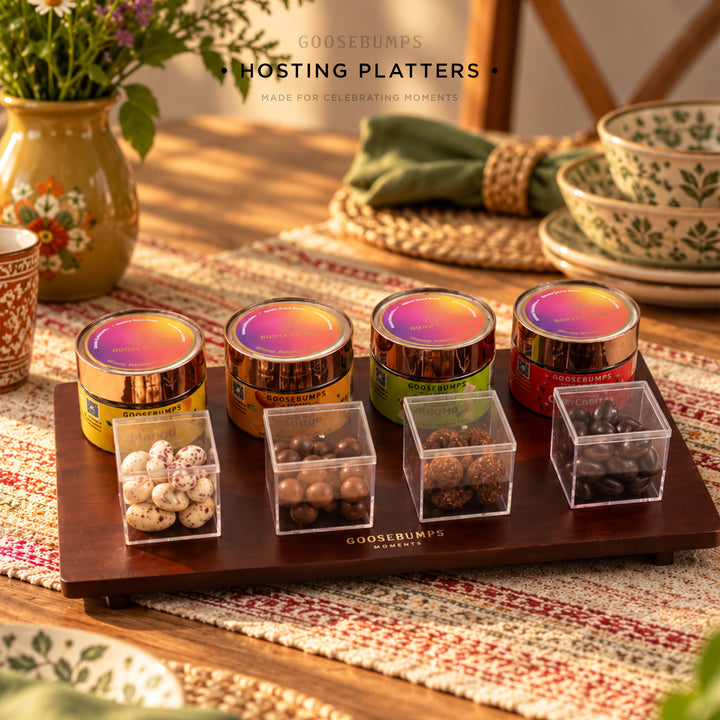 Hosting Platter of Masala Fruits & Choco Dragees - 800GMs