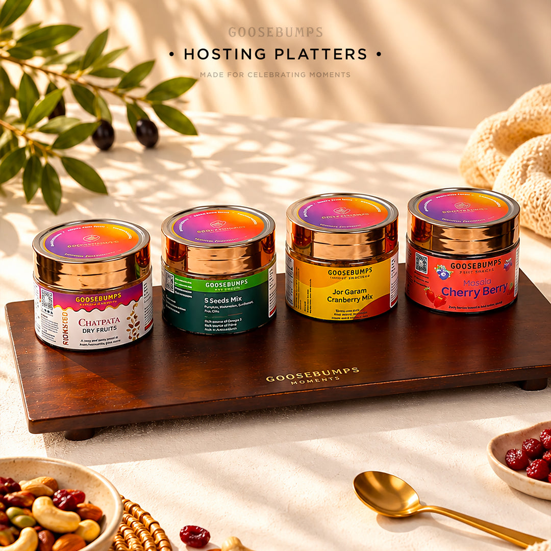 Hosting Platter of Masala Fruits, Dry Fruits, Trail Mix & Seeds - 450GMs