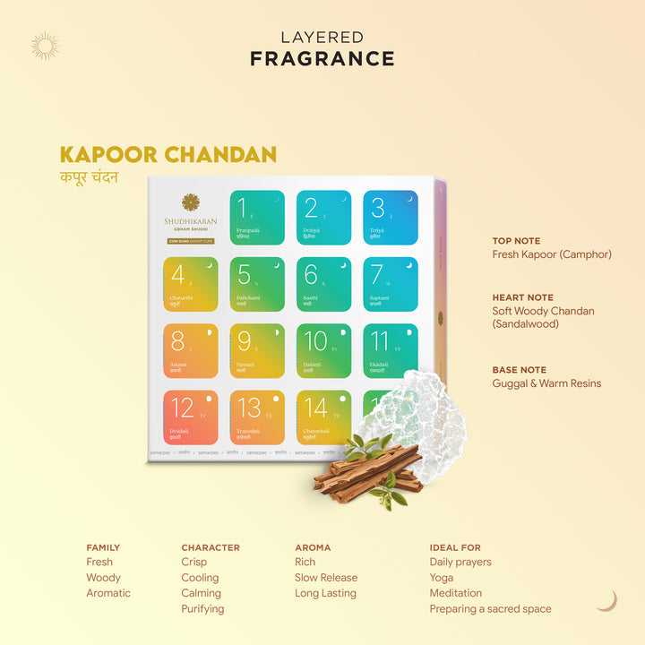 Kapoor Chandan Cow Dung Dhoop Cups