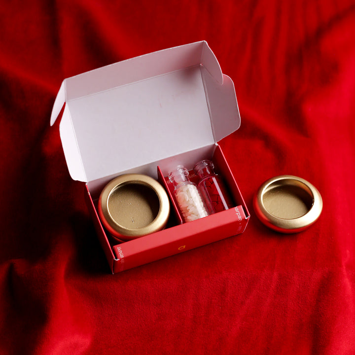 Roli Kumkum Akshat & Bowls Kit