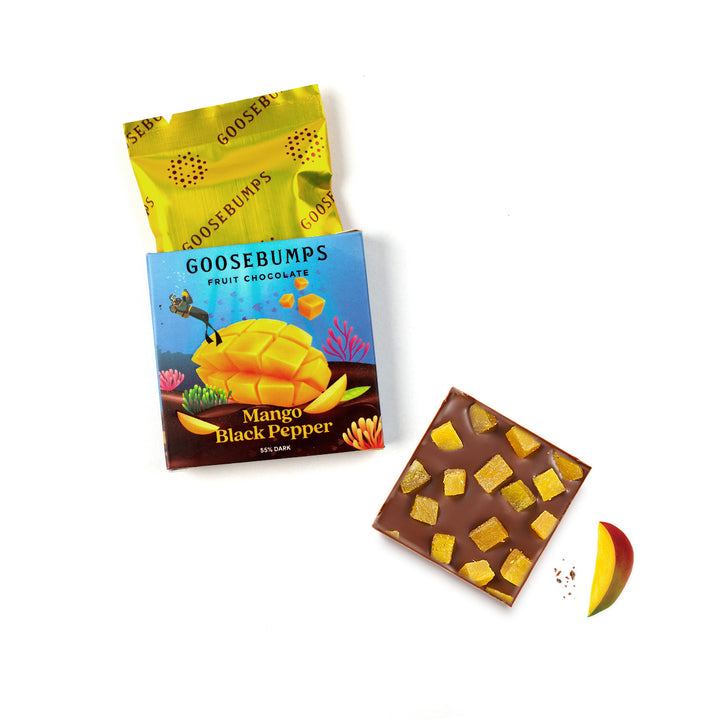 Mango Black Pepper Chocolate Mini Bars