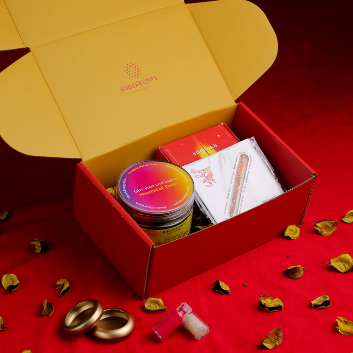 Raksha Bandhan Masala Fruits, Rakhi & Tilak Gift Box