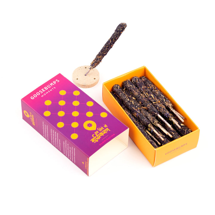 Himalayan Flowers Smudge Incense (Made from Hawan Samagri) - 4.5 inches x 10 Sticks