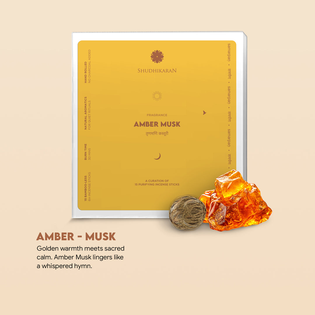 Amber Musk Smudge Incense Pack