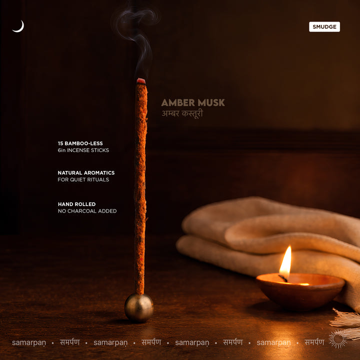 Amber Musk Smudge Incense Pack