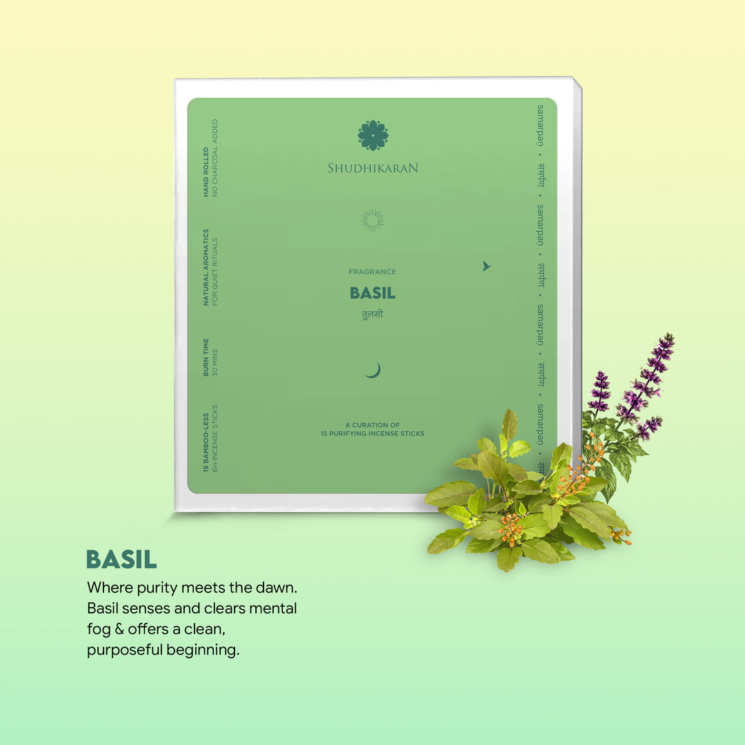 Basil Smudge Incense Pack