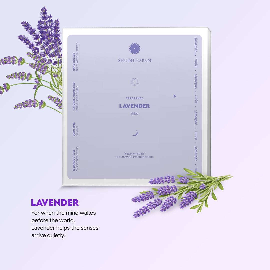 Lavender Bamboo-Less Incense Pack