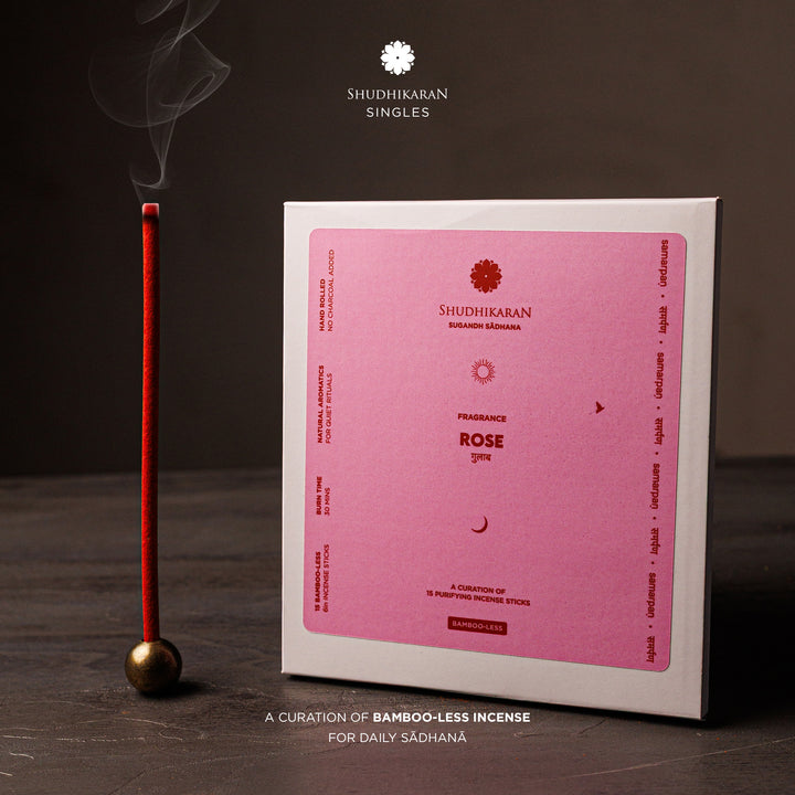 Rose Bamboo-Less Incense Pack