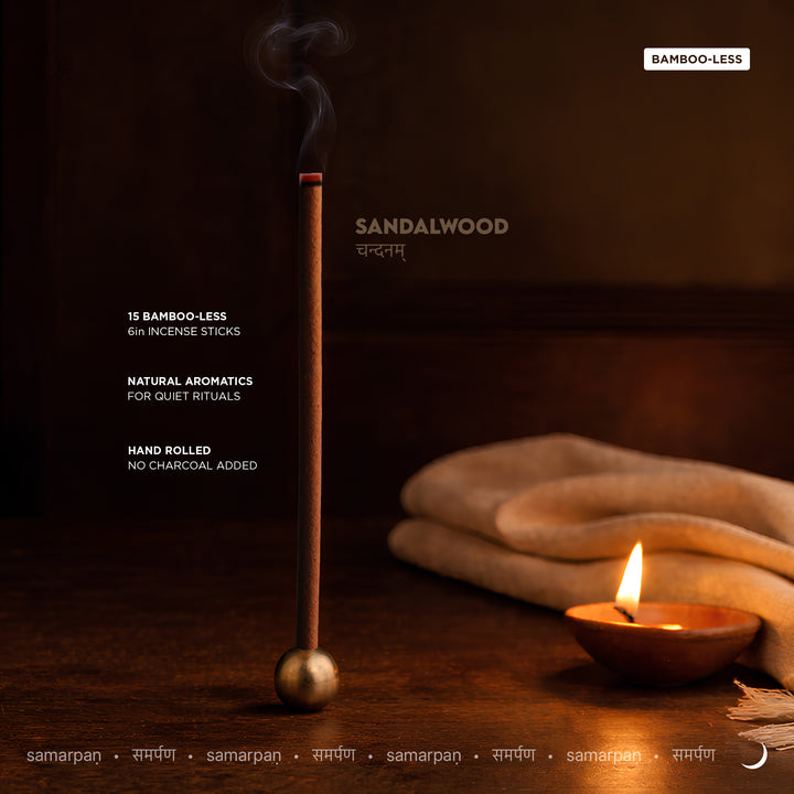 Sandalwood Bamboo-Less Incense Pack